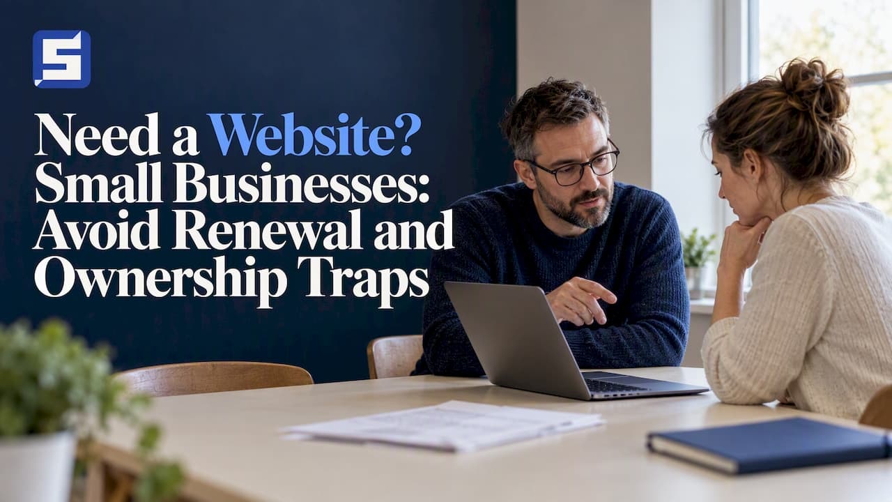 Need a Website? Small Businesses: Avoid Renewal and Ownership Traps